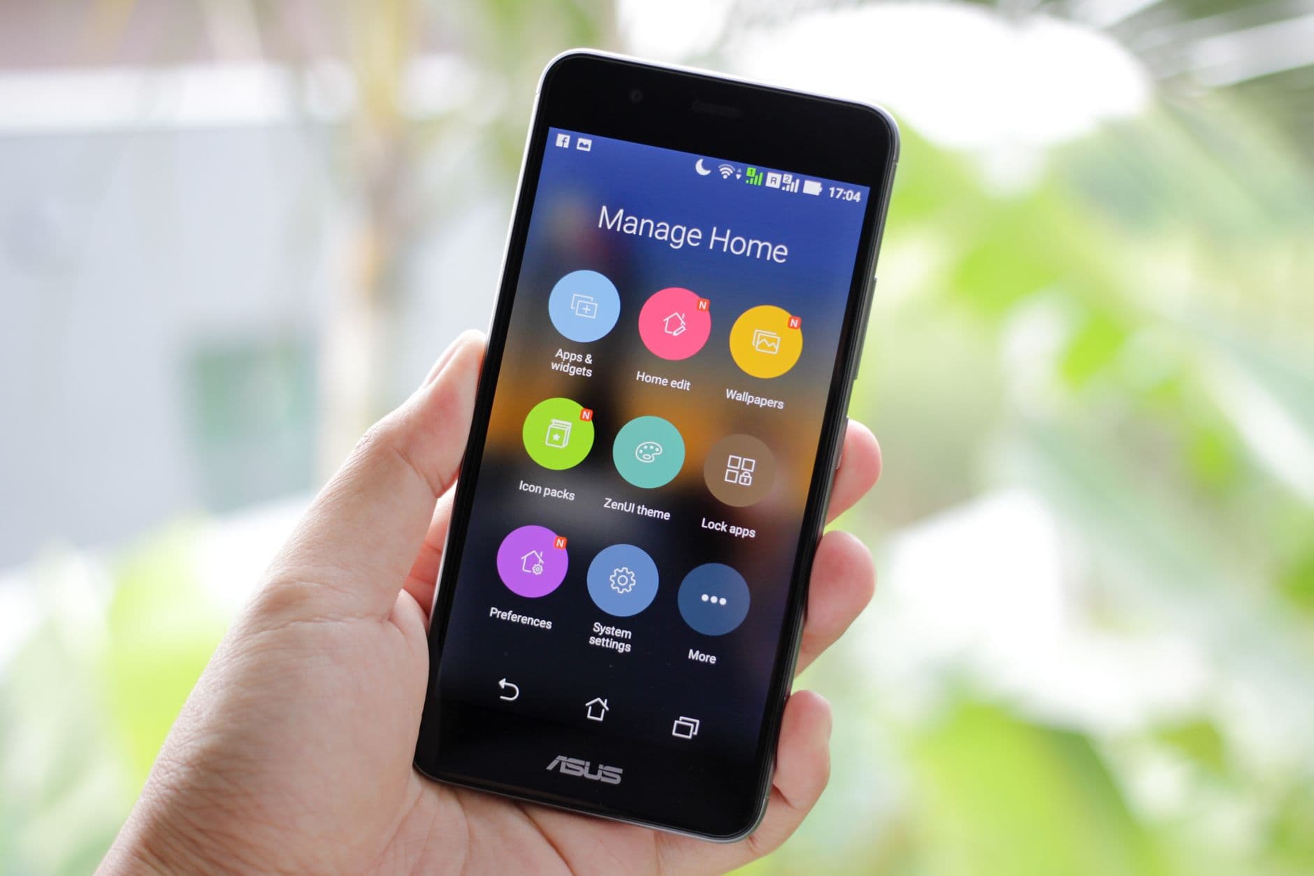 Someone holding an Android phone showing a full-screen alert
